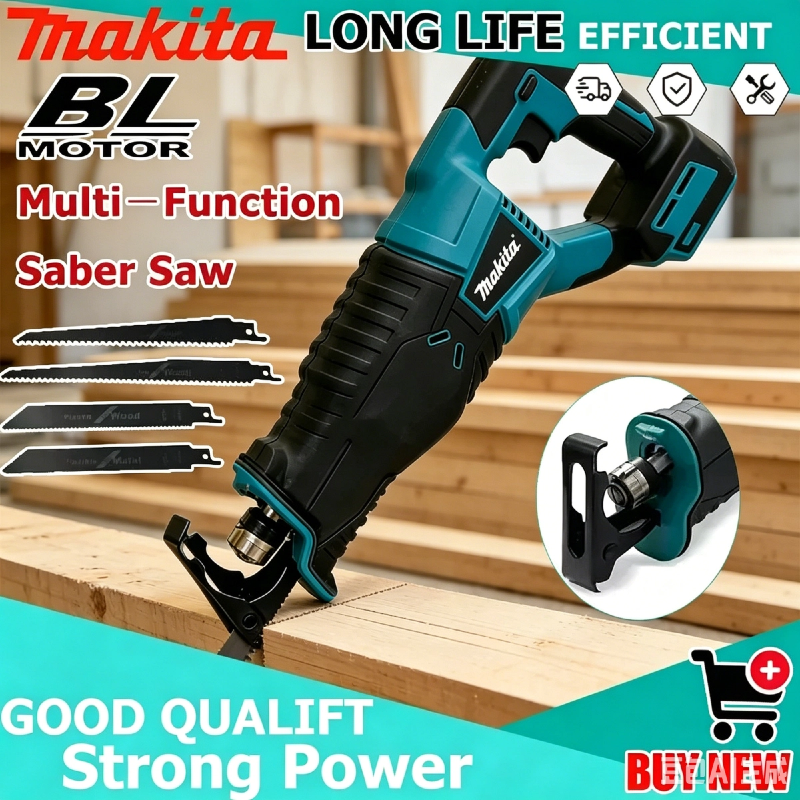 Reciprocating Saw Cordless - Makita Cordless Brushless Reciprocating Saw Multifunctional