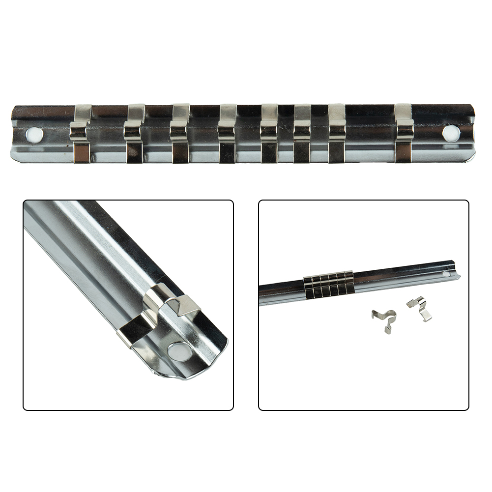 Power Tools Organizer Diy - 1pc/3pcs Set 8-Clip Socket Rack Holder