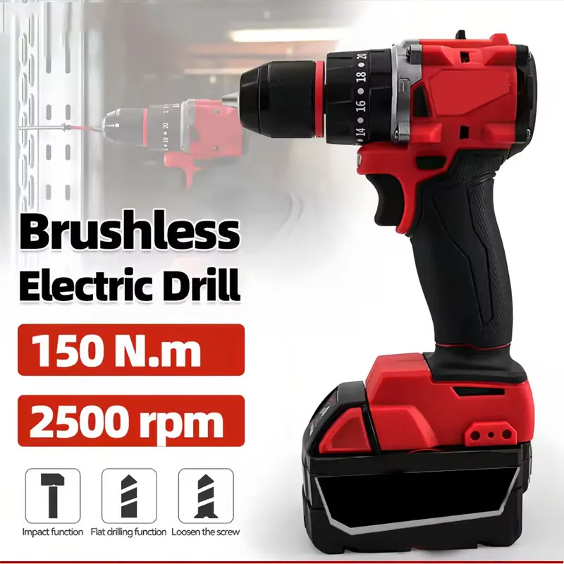 Power Tools Excel - Small Electric Brushless Impact Drill 150Nm