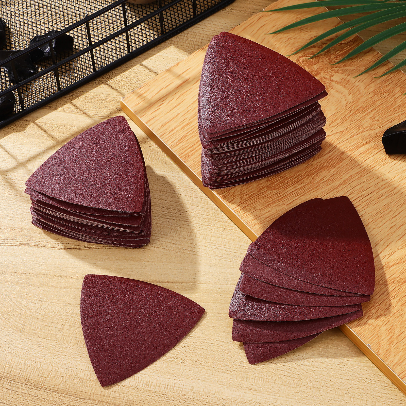 100Pcs Triangle Sanding Pads M - Oscillating Multi Tool 评论和价格