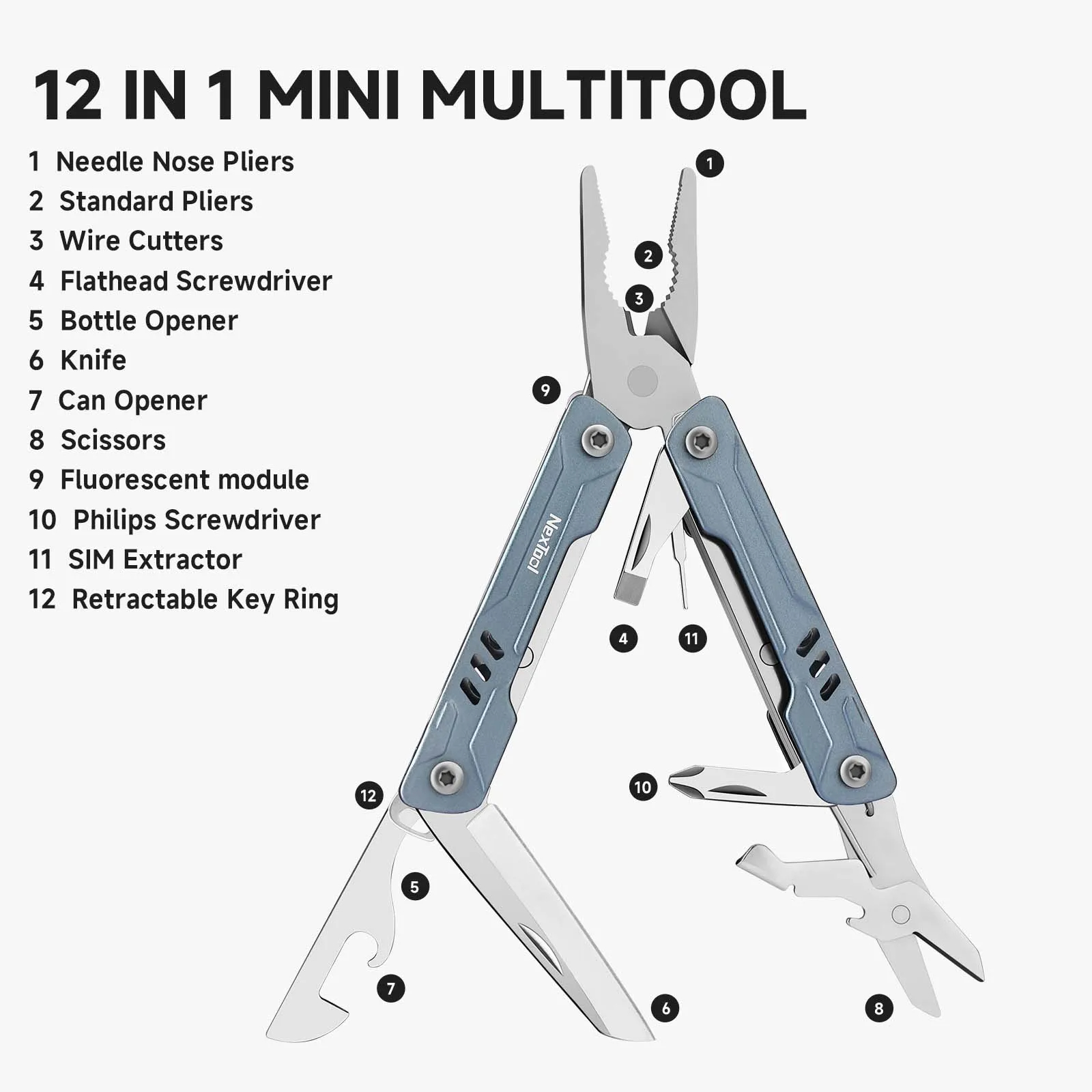 NexTool Mini Sailor S11 12-in- - Power Key Tools 评论和价格