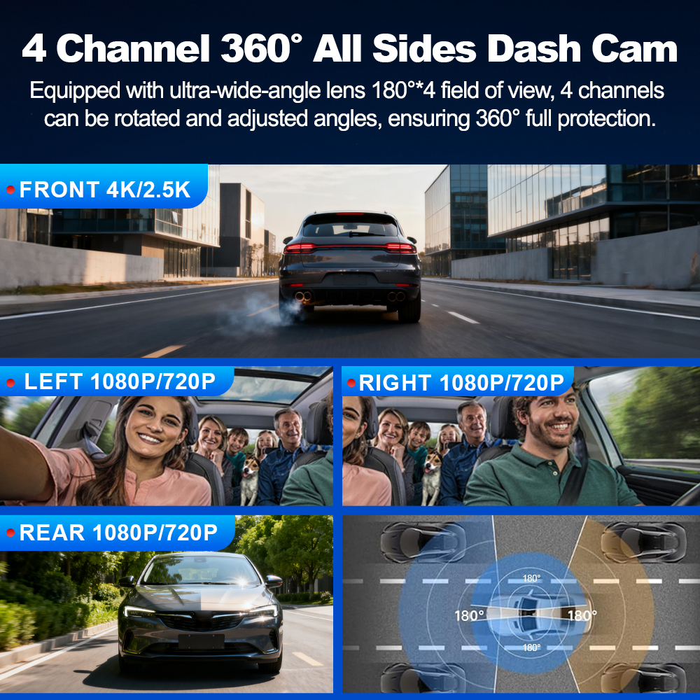 BEPOCAM 4 Channel Dash Cam 4K  - Power Tools Japan 评论和价格