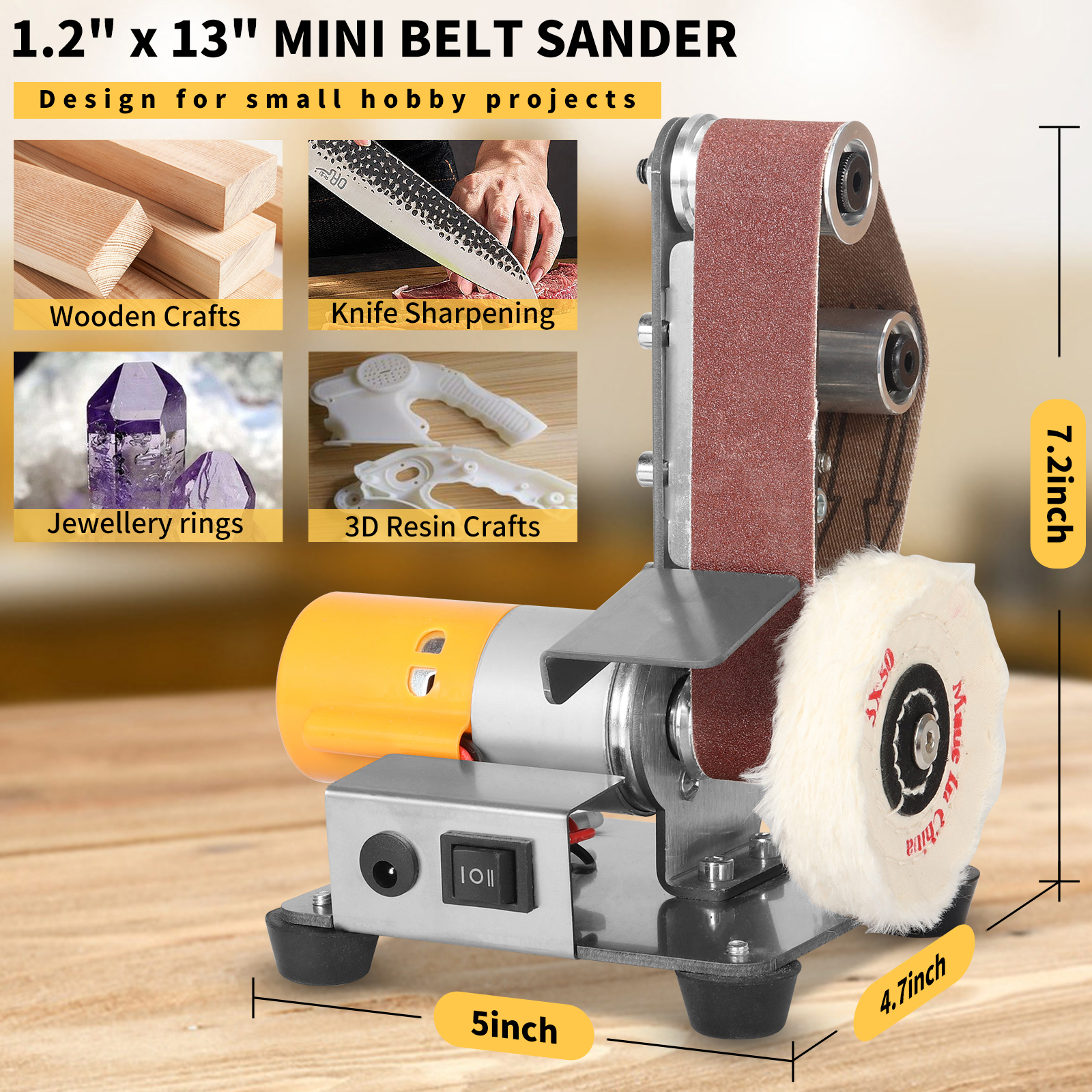 Mini Speed Regulating Electric - Belt Sander Portable 评论和价格