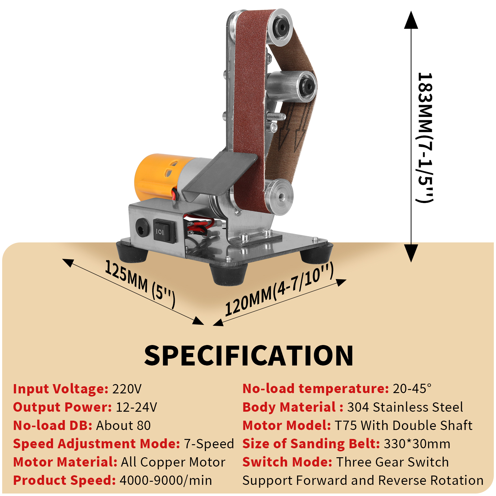 Mini Speed Regulating Electric - Belt Sander Portable 评论和价格