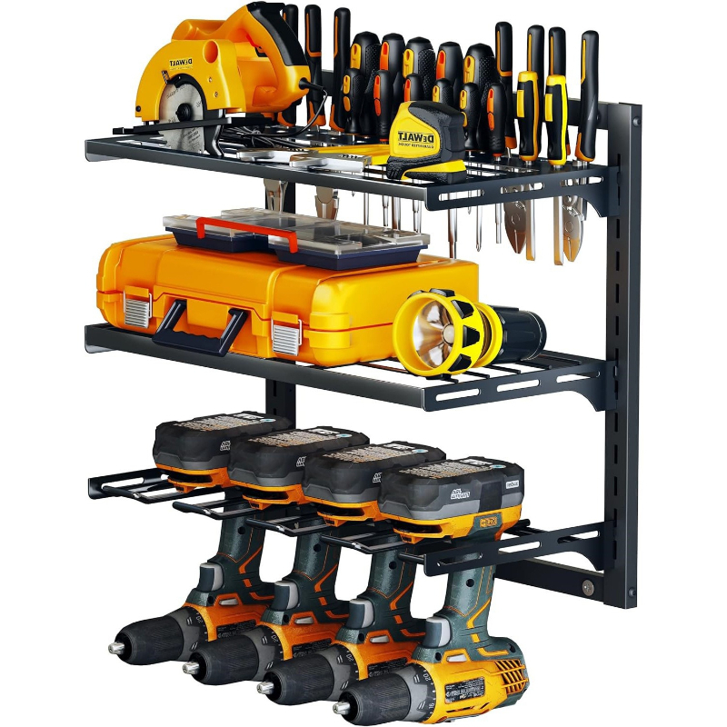 Power Tool Storage Rack 3 Laye - Power Tools Organizer Diy 评论和价格