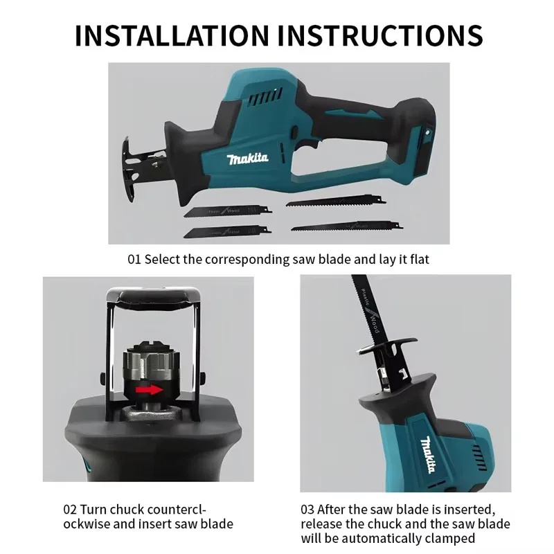 Makita 18V 2025 new Cordless E - Reciprocating Saw Cordless 评论和价格