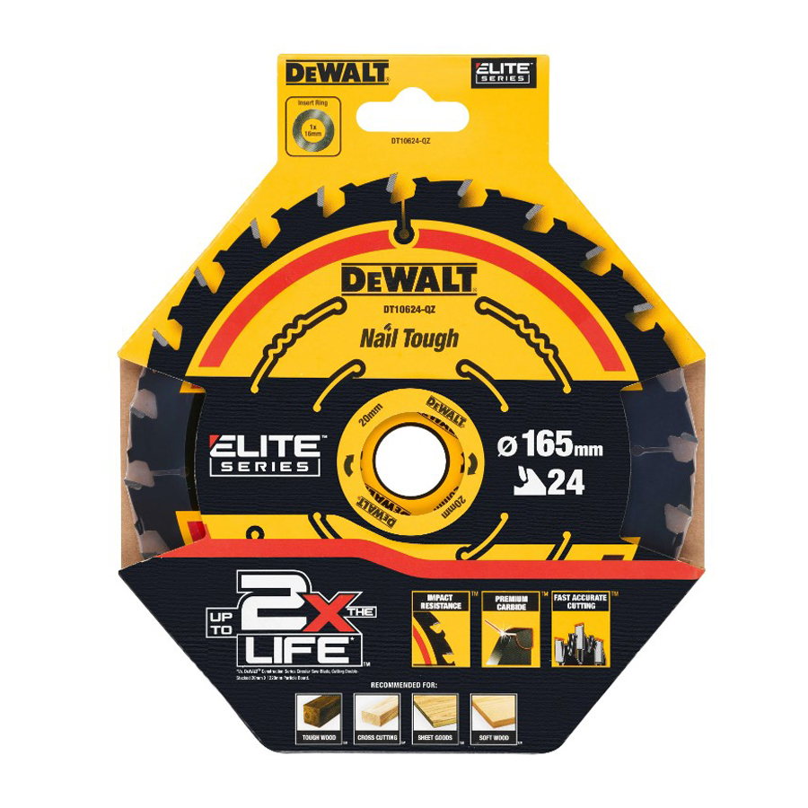 DEWALT DT10624-QZ 1/3pcs 24T C - Power Tools Construction 评论和价格