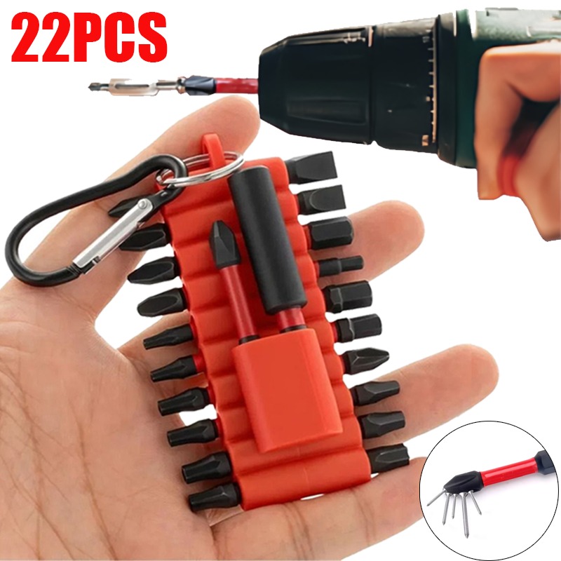 22Pcs Impact Screwdriver Bits  - Power Tools Organizer Diy 评论和价格