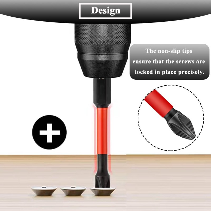 22Pcs Impact Screwdriver Bits  - Power Tools Organizer Diy 评论和价格