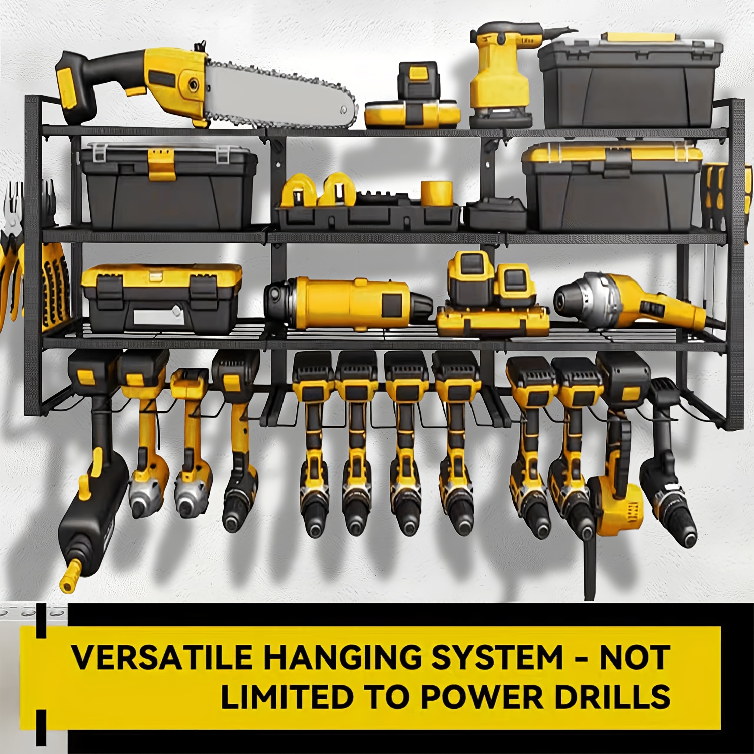 Heavy-Duty Wall-Mounted Tool R - Power Tools Organizer Diy 评论和价格