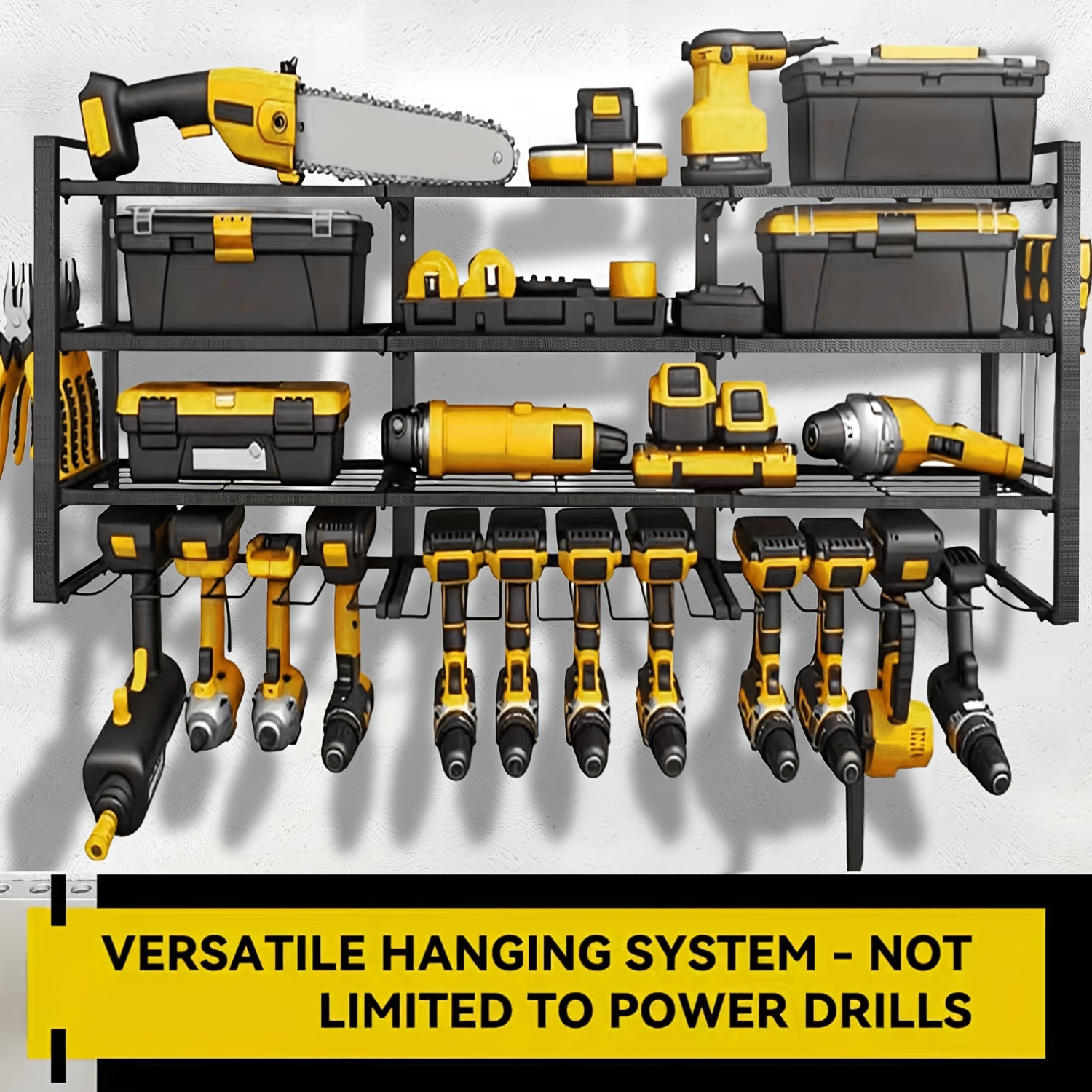 Heavy-Duty Wall-Mounted Tool R - Power Tools Organizer Diy 评论和价格