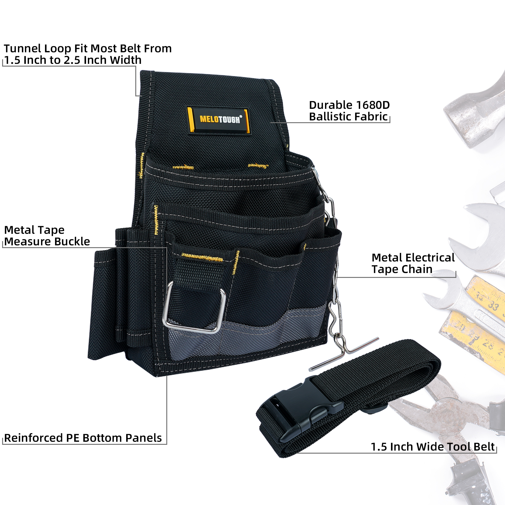 MELOTOUGH Electrician Tool Pou - Power Tools Excel 评论和价格